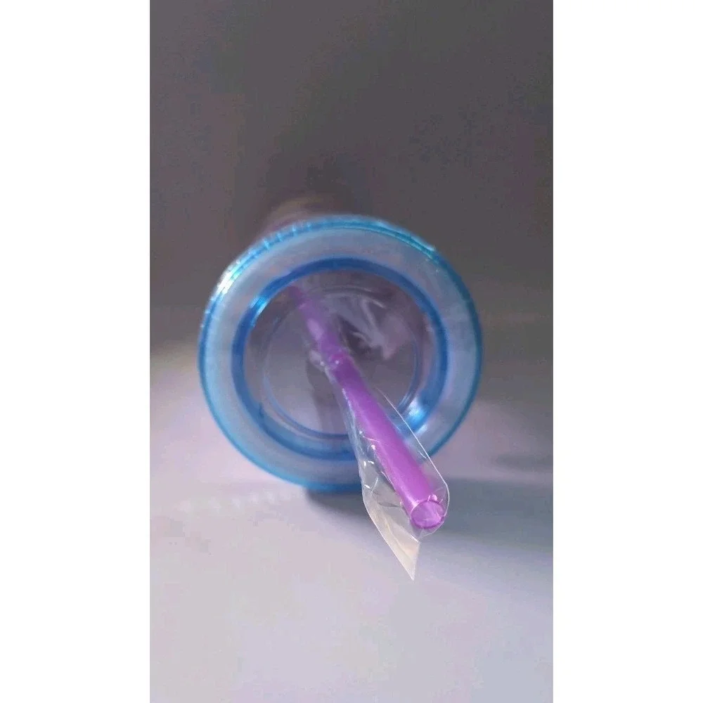 Hello‎ Kitty Sanrio Friends Rainbow Tumbler Cup Lid Straw Clear New